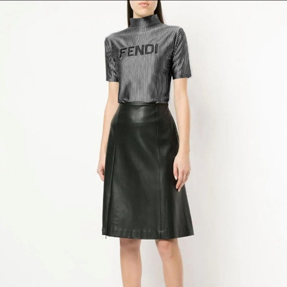 FENDI early 2000s Logo printed clubbing top